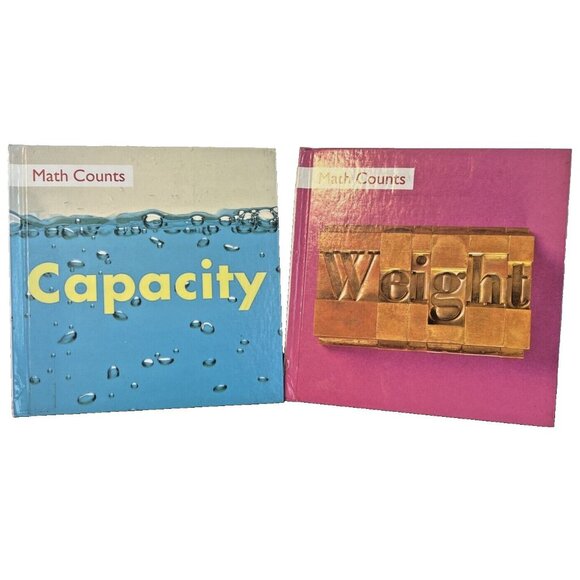 Math Counts By Henry Pluckrose Set Of 2 Hardcover Book (Capacity & Weight) - Picture 1 of 9